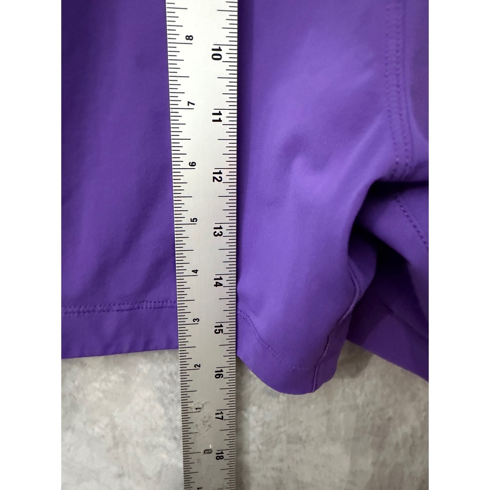 Fabletics Purple The One Short Women's Medium Zipper Pockets Drawstring Unlined - Picture 8 of 8